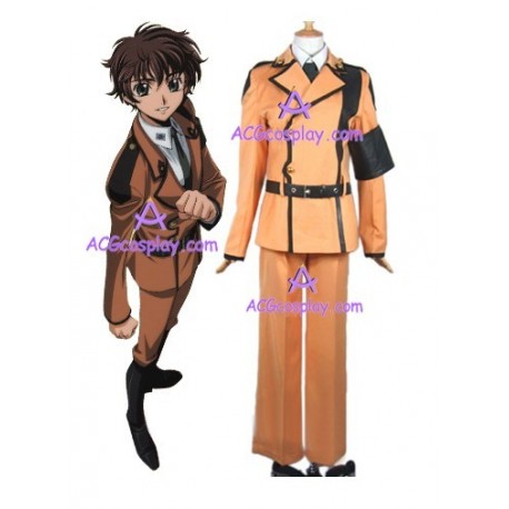 Code Geass LR Suzaku Kururugi's uniform cosplay costume