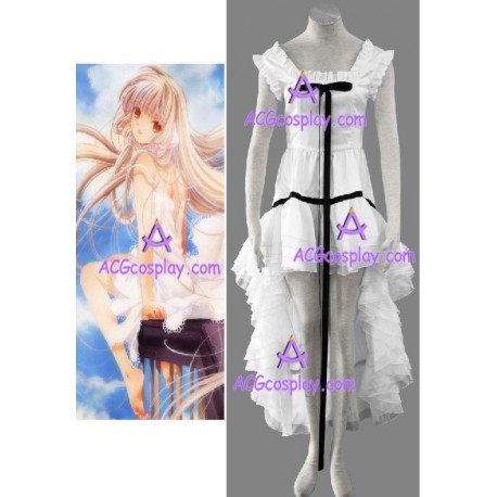 Chobits Chii lolita white cosplay costume