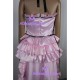 Chobits Chii pink lolita dress cosplay costume with nice quality silk satin made