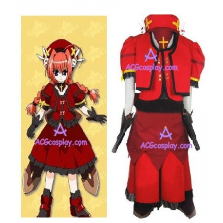 Magical Girl Lyrical Nanoha Vita Cosplay Costume