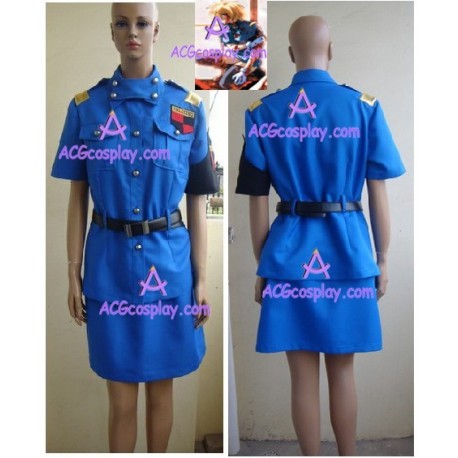 Hellsing Seras Victoria blue uniform cosplay costume