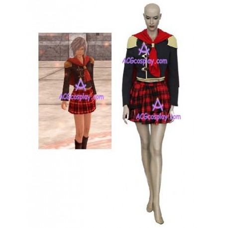 Final Fantasy XIII 13 Agito Girl Uniform cosplay costume