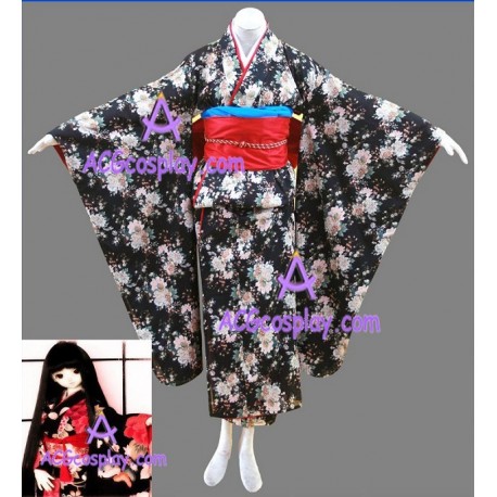 Hell Girl Jigoku Shojo Enma Ai kimono cosplay costume