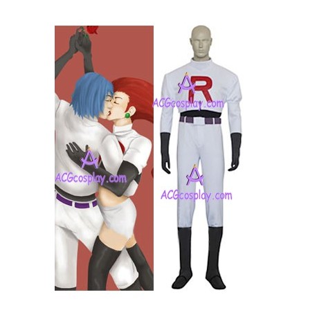 Pokemon Team Rocket James Cosplay Costume