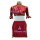 Street Fighter Chun Li Red Cosplay Costume