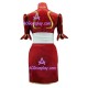 Street Fighter Chun Li Red Cosplay Costume