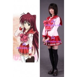 To heart 2 girl school uniform winter cosplay costume