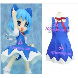 Touhou Project Cirno Cosplay Costume