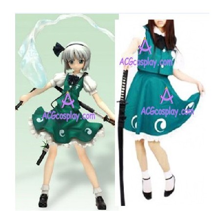 Touhou Project Youmu Cosplay Costume