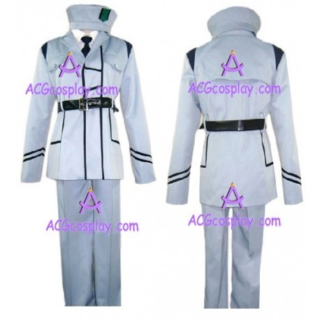 Axis Powers Hetalia White Uniform Cosplay Costume