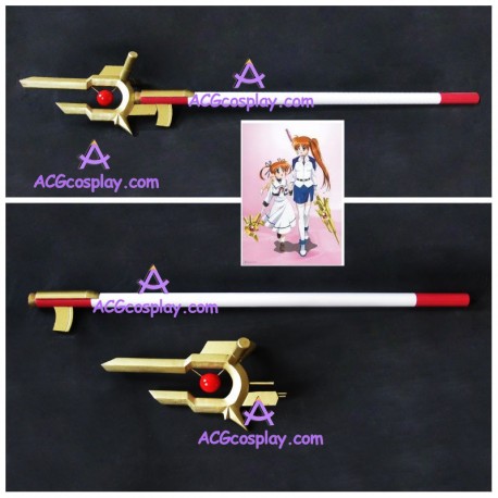 Magical Girl Lyrical Nanoha Nanoha Takamachi Wand Raising Heart cosplay props