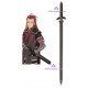 Tales of the abyss Asch sword wood made cosplay props