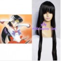 Sailor Moon Sailor Mars Raye Black Cosplay Wig 100cm