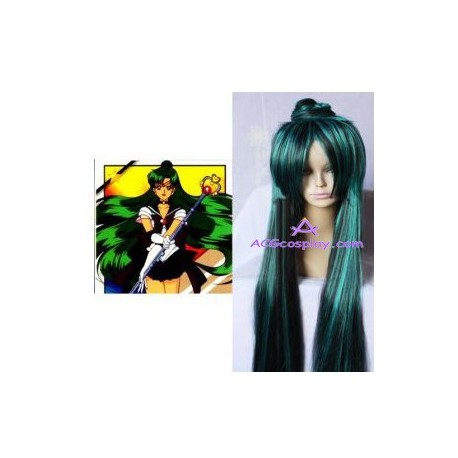 Sailor Moon Sailor Pluto Cosplay Wig 100cm mixed color