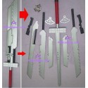 FF7 Final Fantasy 7 Cloud Strife Blade sword combined style 52inch