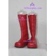 Lolita shoes lolita boots red boots leatherette made