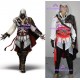 Assassins Creed II 2 Ezio Cosplay Costume include belt buckle and hidden swords