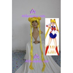 Sailor Moon Usagi Tsukino lemon yellow cosplay wig 110cm