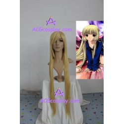 Chobits Chi Cosplay Wig golden color 39inch 100cm