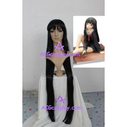 Hell Girl Ai Enma Cosplay Wig black color 43inch 110cm