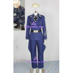 Hetalia Axis Powers Prussia Gilbert Beilschmid​t cosplay costume
