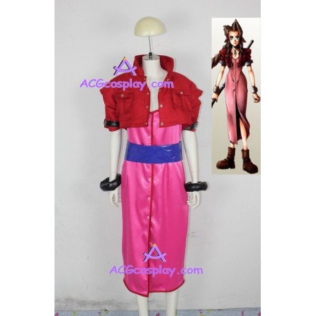 Final Fantasy VII 7 Aerith Gainsborough cosplay costume