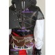 Assassin's Creed II Ezio Black Cosplay Costume TOP quality include BUCKLE