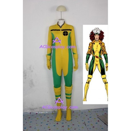 X-men Rogue cosplay costume jump suit style