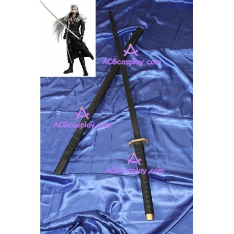 Final Fantasy 7 Sephiroth cosplay sword blade wood made include sheath