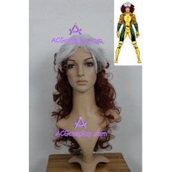 X-men Rogue cosplay wig 17inch curly wig cosplay wig