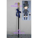 Black butler Kuroshitsuji Ciel crutch stick wand prop metal and resin made 97"