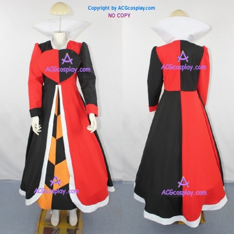 Alice in the Wonderland Queen of Hearts  Cosplay Costume