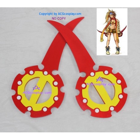 Final Fantasy X 10 Rikku Double Flywheel Weapon cosplay props