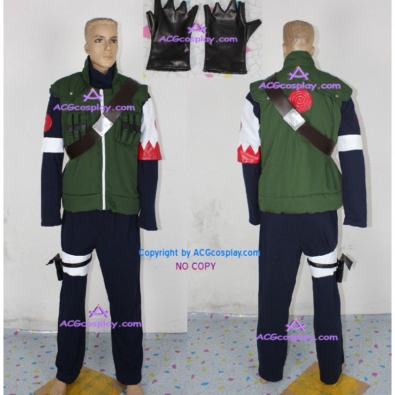 Naruto Hidden Leaf Village Of Konoha Jounins Uniform Cosplay Costume