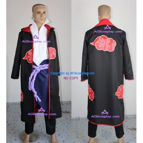 Naruto Akatsuki Sasuke Uchiha Cosplay Costume