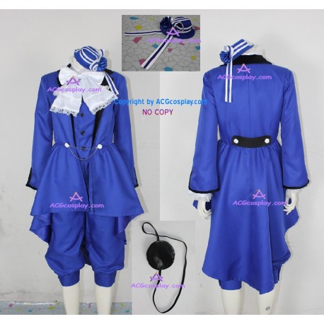 Black Butler Kuroshitsuji Ciel Phantomhive cosplay Costume incl. eyepatch and headwear
