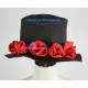 One Piece Perona Cosplay Costume include the hat and fabric flowers decoration