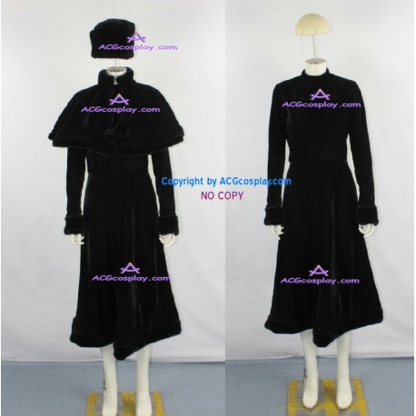 Galaxy Express 999 Maetel Legend Cosplay Costum black velvet fabric made