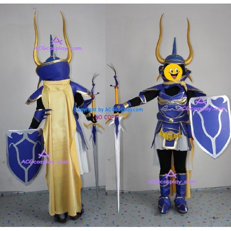 Final Fantasy dissidia warrior of light cosplay costumes and helmet and shield and sword whole set