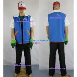 Pokemon Ash Ketchum Cosplay Costume include cap