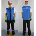 Pokemon Ash Ketchum Cosplay Costume include cap