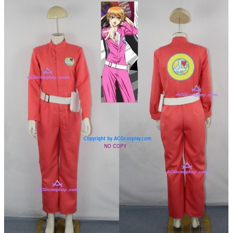 Skip Beat Kyoko Mogami Pink Jumpsuit Cosplay Costume with belt and bag