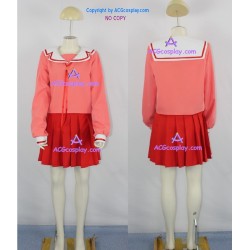 AzuManga Daioh girl Uniform Cosplay Costume school uniform girl skirt