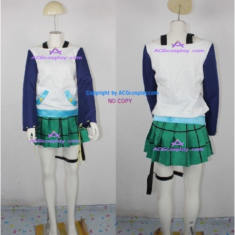 Rosario+Vampire Mizore Shirayuki cosplay costume green skirt version